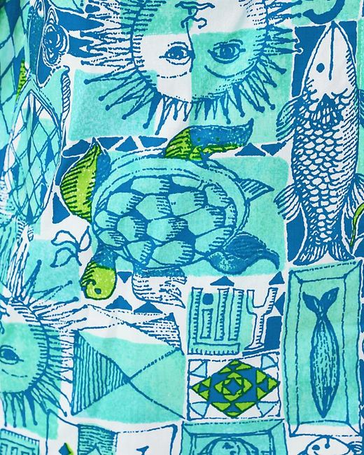 Lilly Pulitzer Blue Aisling Shift Romper