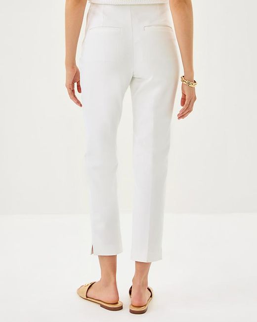 Lilly Pulitzer White 27" Nancee High Rise Crop Pant