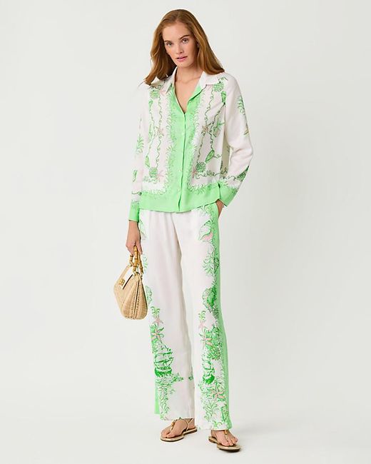 Lilly Pulitzer Green Koko Button Down Shirt