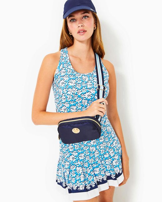 Lilly Pulitzer Blue Upf 50+ Luxletic Ace Active Dress