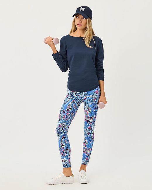 Lilly Pulitzer Blue Luxletic Affirmation Pullover