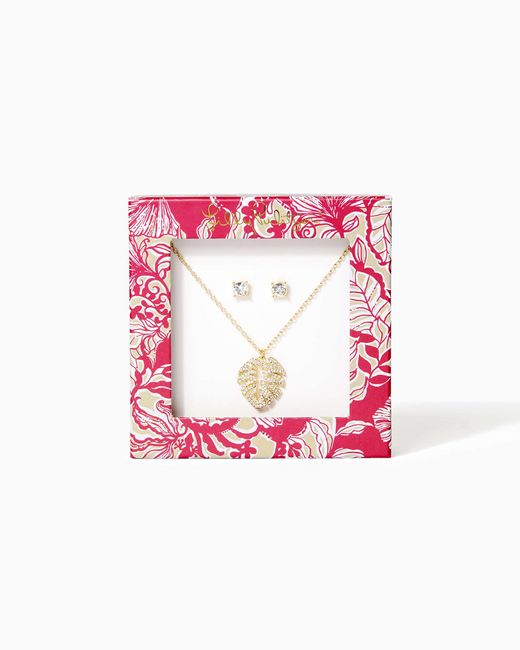 Lilly Pulitzer Pink Ready-to-gift Jewelry Set