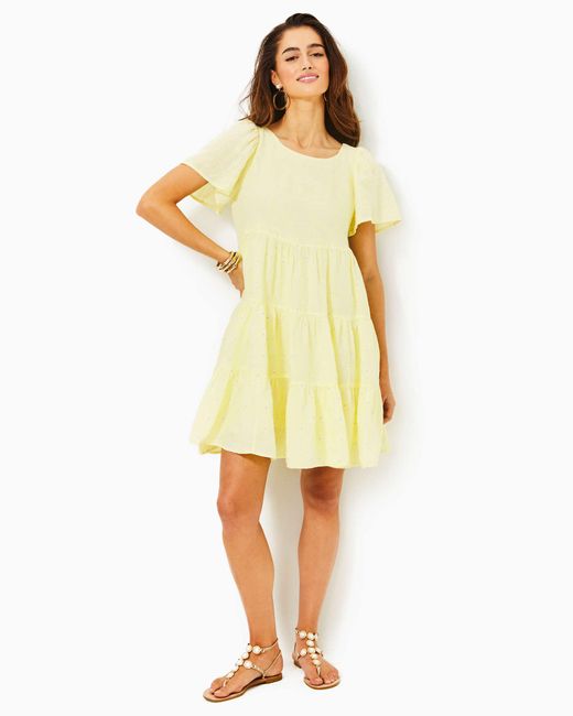 Lilly Pulitzer Yellow Jocelyn Linen Dress