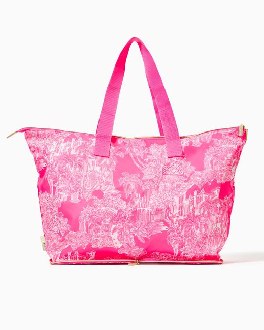 Lilly Pulitzer Pink Getaway Packable Tote