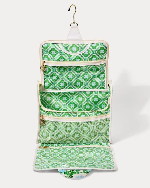 Lilly Pulitzer Green Hanging Toiletry Case