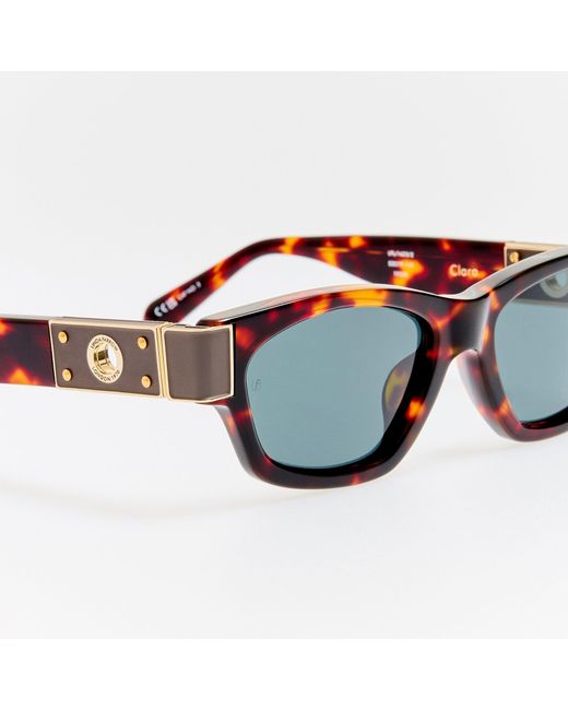 Linda Farrow Blue Clara Sunglasses