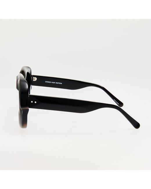 Dries Van Noten Black Oversize Sunglasses