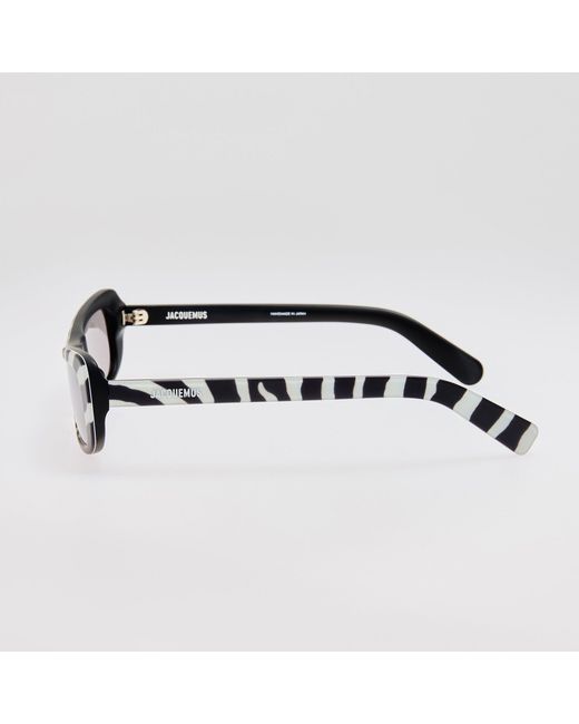Jacquemus Black Capri Rectangular Sunglasses
