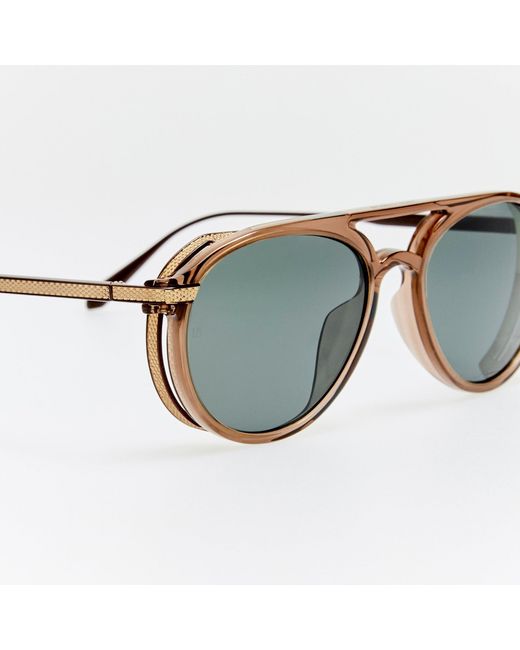 Linda Farrow Brown Sutton Explorer Sunglasses