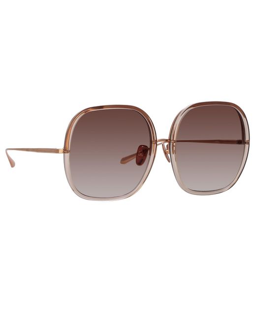 Linda Farrow Brown Celia Sunglasses