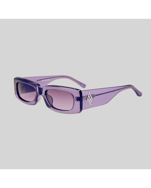 The Attico Purple Mini Marfa Sunglasses