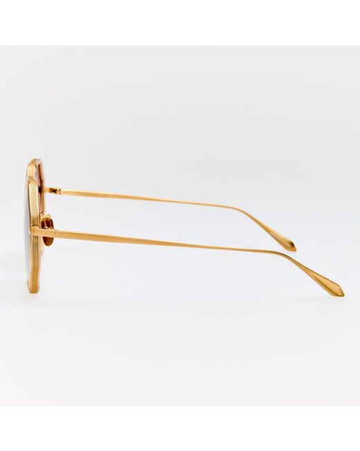 Linda Farrow Brown Coraline Sunglasses