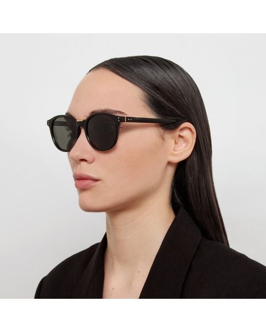 Linda Farrow Black Men's Powell Sunglasses