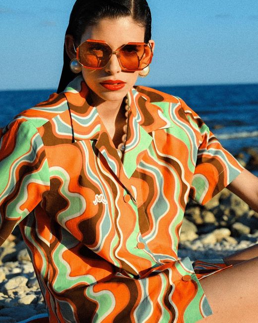 Linda Farrow Brown Margot Sunglasses
