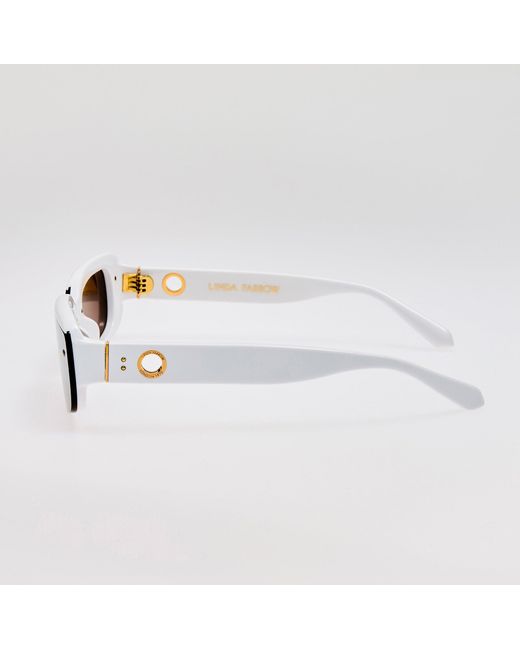 Linda Farrow Brown Flick Sunglasses