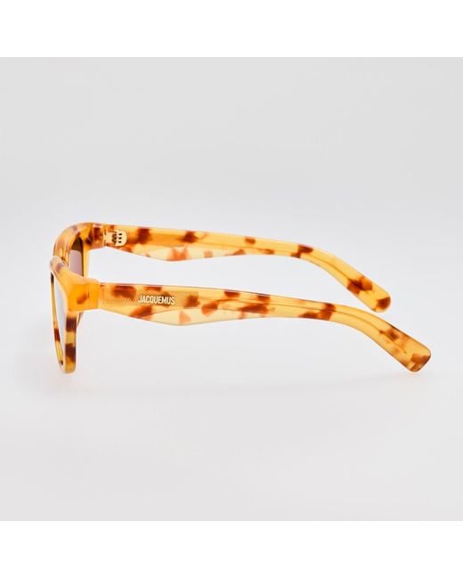 Jacquemus Brown Carre Sunglasses