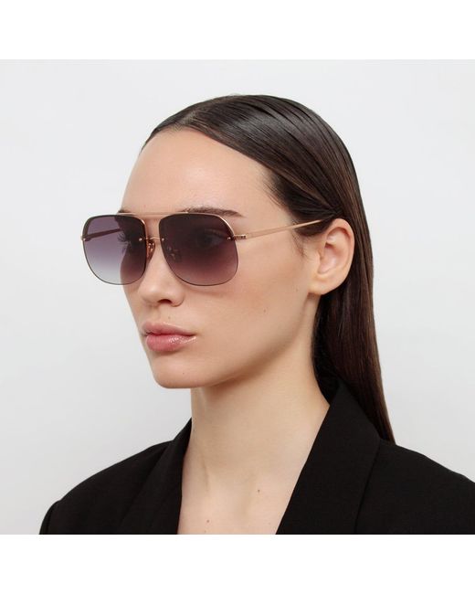 Linda Farrow Purple Seren Sunglasses