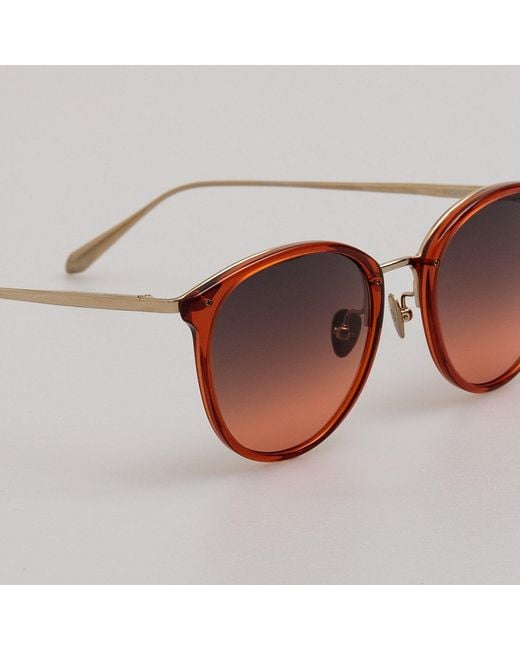 Linda Farrow Brown Calthorpe Sunglasses