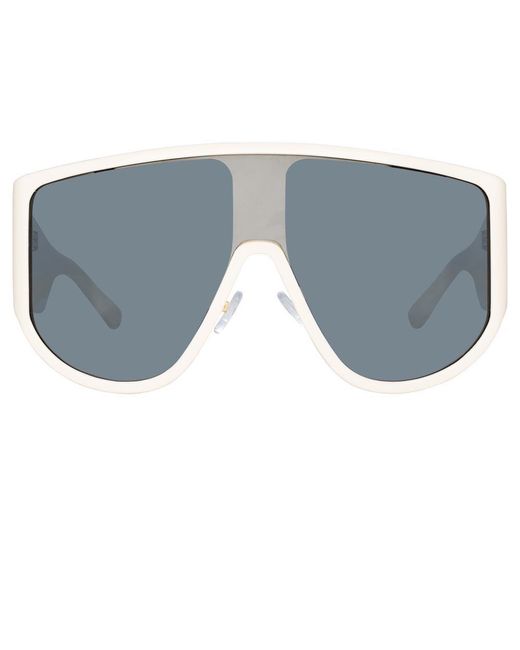 The Attico Blue Iman Shield Sunglasses