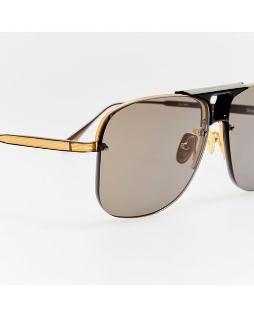 Linda Farrow Brown Skye Sunglasses