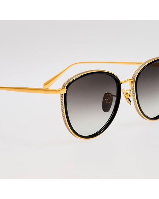 Linda Farrow Brown Dahlia Sunglasses