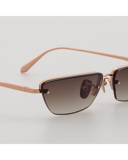 Linda Farrow Brown Cleo Sunglasses