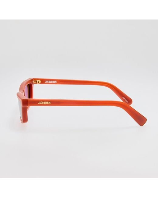 Jacquemus Brown Trapezi Sunglasses