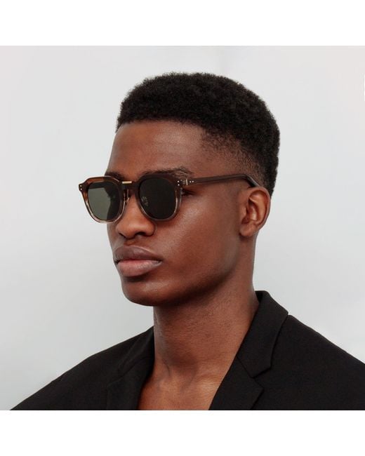 Linda Farrow Black Fletcher Sunglasses