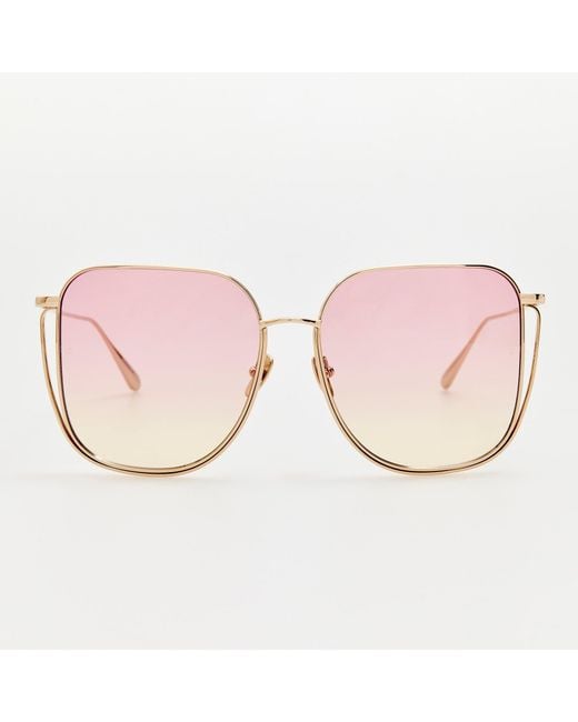 Linda Farrow Brown Camry Sunglasses