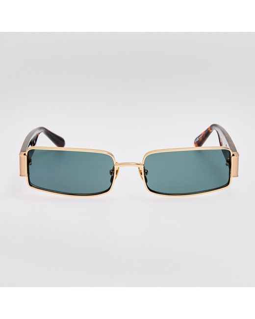Linda Farrow Blue Kaia Sunglasses