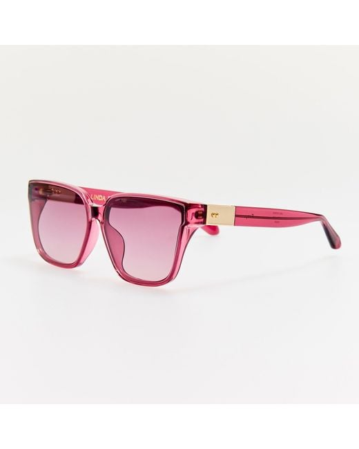 Linda Farrow Pink Frey Sunglasses