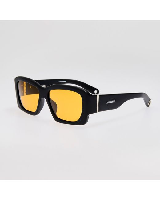 Jacquemus Brown Croisiere Rectangular Sunglasses