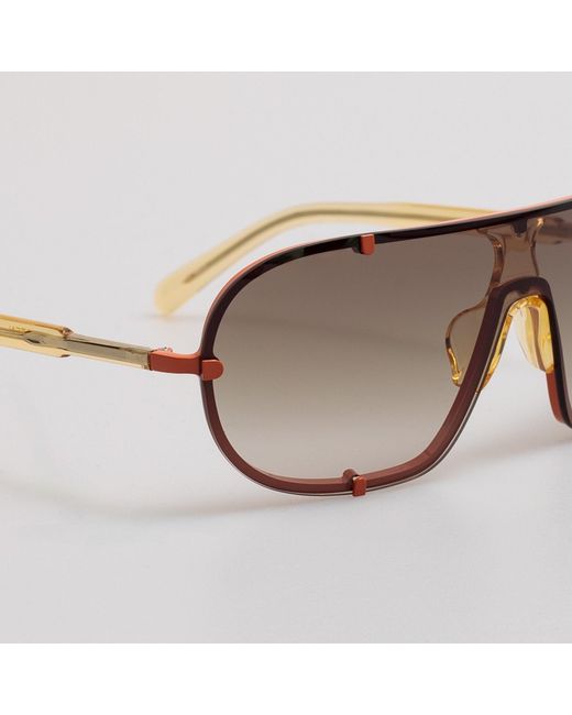 Dries Van Noten Brown Aviator Sunglasses