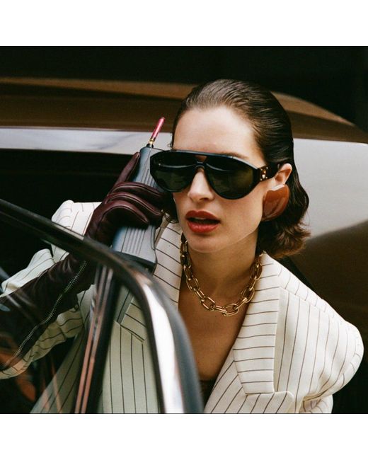 Linda Farrow Brown Portia Sunglasses