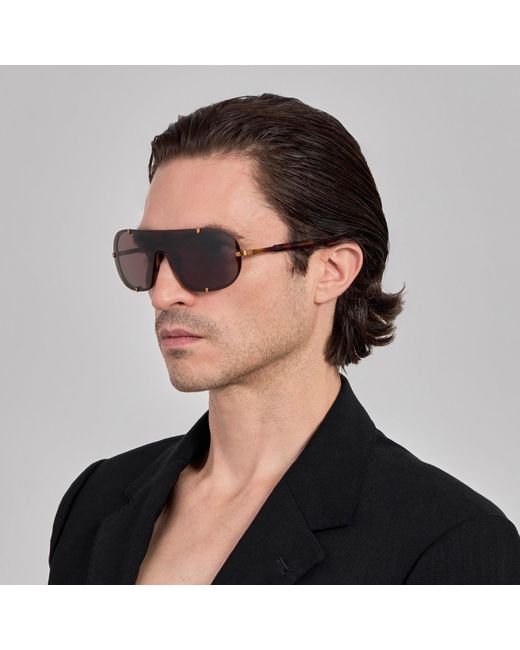 Dries Van Noten Brown Aviator Sunglasses