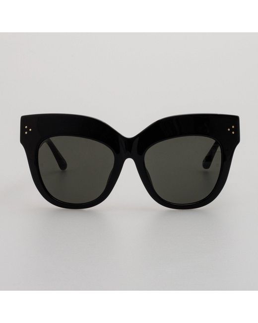 Linda Farrow Multicolor Dunaway Oversized Sunglasses
