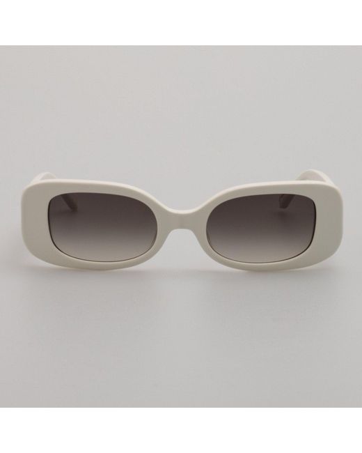 Linda Farrow Brown Lola Rectangular Sunglasses