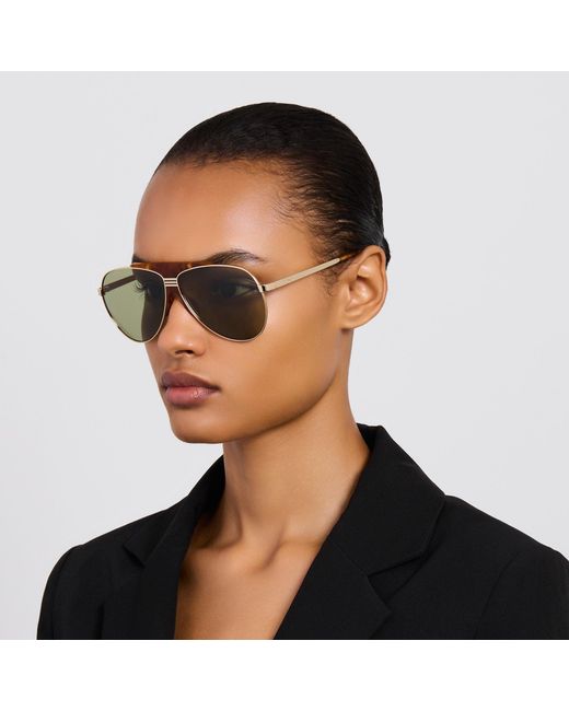 The Attico Brown Amelia Sunglasses