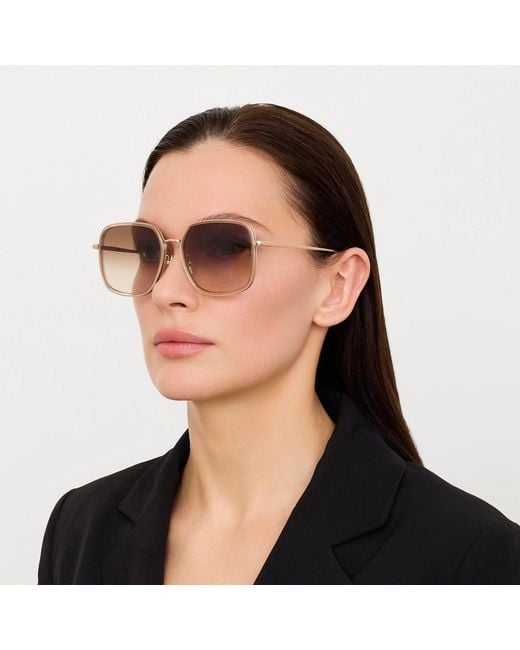 Linda Farrow Brown Alicia Sunglasses