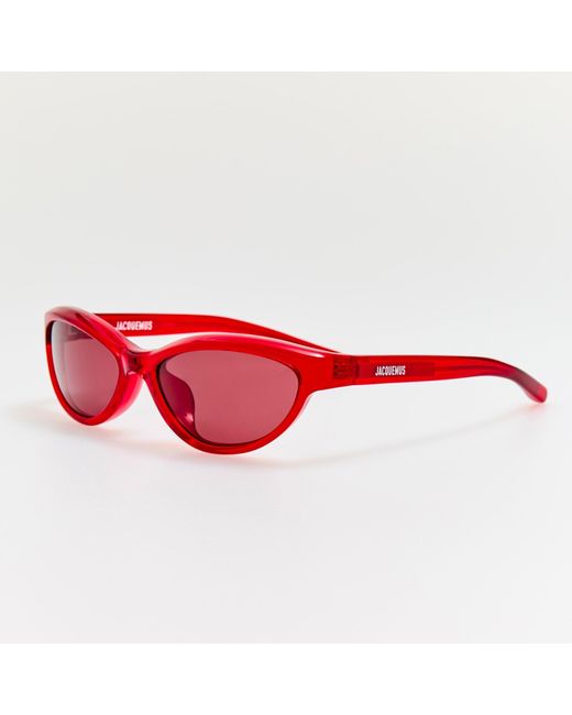 Jacquemus Red Curvo Sunglasses