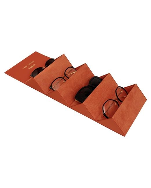 Linda Farrow Orange Four Pair Annie's Ibiza Travelcase