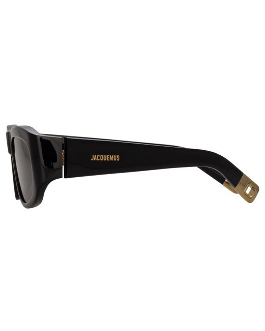 Linda Farrow Black Pilota D-frame Sunglasses