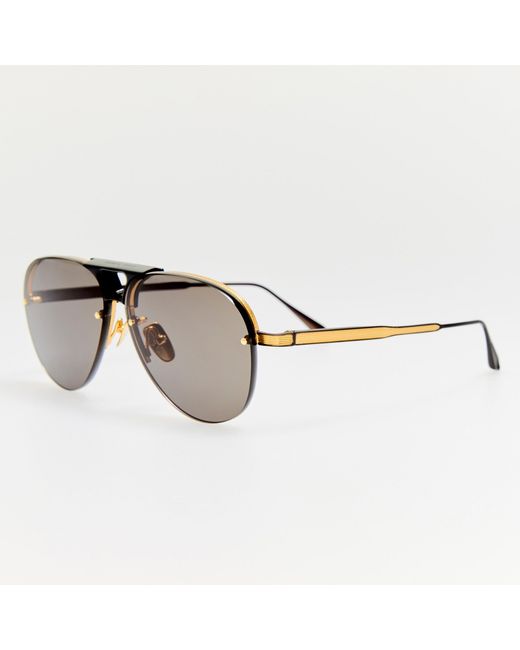 Linda Farrow Brown Taya Sunglasses