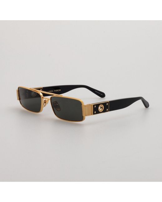Linda Farrow Black Joey Sunglasses