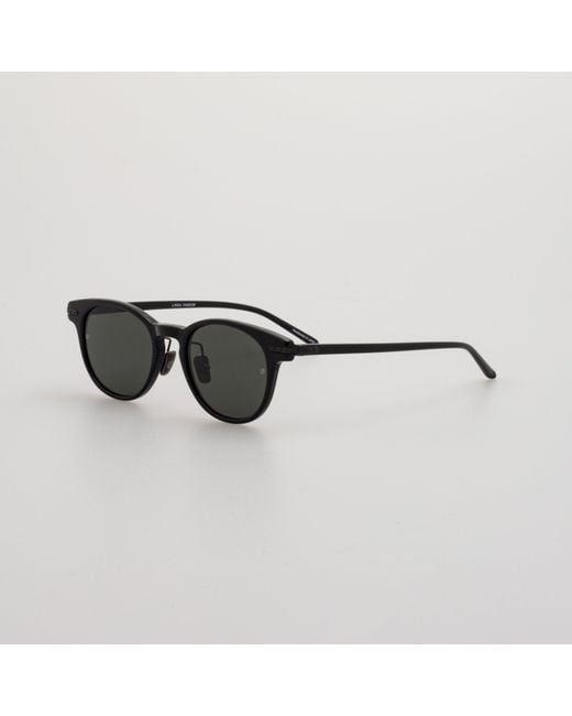 Linda Farrow Black Men's Bay Sunglasses
