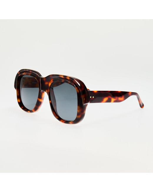 Dries Van Noten Brown Oversize Sunglasses