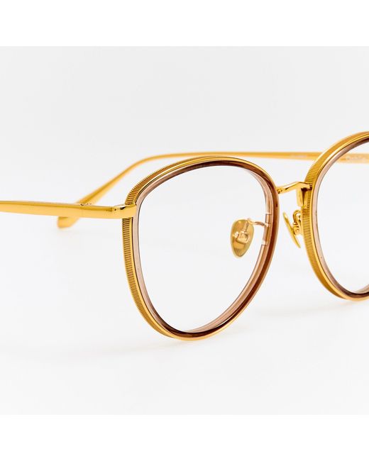 Linda Farrow Brown Dahlia Optical