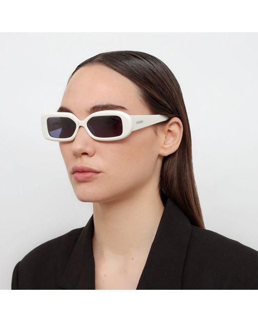 Jacquemus Blue Rond Carre Rectangular Sunglasses