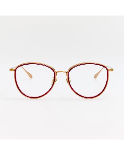 Linda Farrow Brown Dahlia Optical