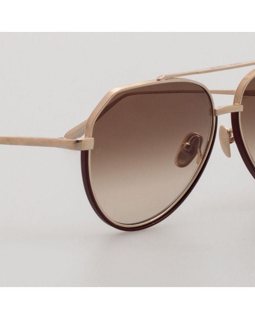Linda Farrow Brown Bayer Sunglasses